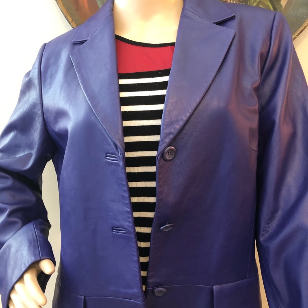 Pendleton Leather Jacket Sz M - image 2